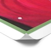 Retro Weihnachtskunst Deko Lady Poster (Ecke)