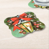 Retro-Weihnachtslampe Weihnachtsfeiertag Untersetzer (angewinkelt)