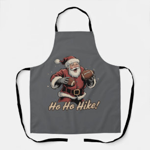 Retro-Weihnachtsmann-Fußballspieler Ho Ho Hike Wei Schürze