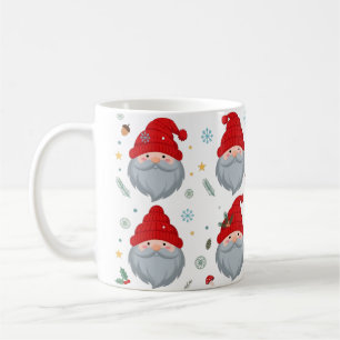 Retro-Weihnachtsmann-Gesicht Weihnachtsmuster Urla Kaffeetasse