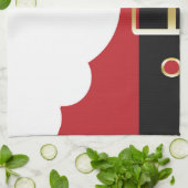 Retro Weihnachtsmann Handtuch (Gefaltet)
