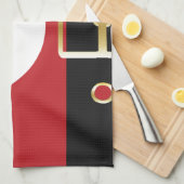 Retro Weihnachtsmann Handtuch (Viertel Falte)