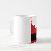 retro Weihnachtsmann Kaffeetasse (Vorderseite Links)