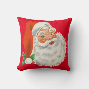Retro Weihnachtsmann Kissen