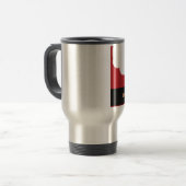 retro Weihnachtsmann Reisebecher (Vorderseite Links)