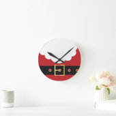 Retro Weihnachtsmann Runde Wanduhr (Zuhause)