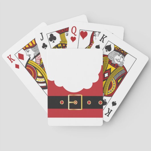 Retro-Weihnachtsmann Spielkarten (Rückseite)