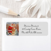 Retro Weihnachtsmann und Rentiere (Insitu)