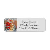 Retro Weihnachtsmann und Rentiere (Vorne)