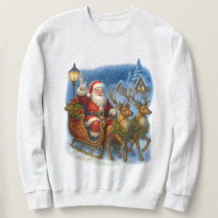 Retro Weihnachtsmann Vintage 90er Weihnachten Cozy Sweatshirt