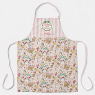 Retro Weihnachtsmann Weihnachtsbacken Kekse Wasser Schürze