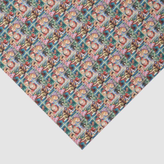 Retro-Weihnachtsmarkt Seidenpapier (Ausschnitt)