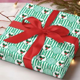 Retro-Weihnachtsmuster geometrische Wasserfarbe St Geschenkpapier