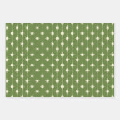 Retro-Weihnachtsmuster im Stil der Mitte des 20. J Geschenkpapier Set (Vorderseite)