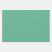 Retro Weihnachtsmuster in Rot, Rosa und Grün Geschenkpapier Set (Vorderseite 2)