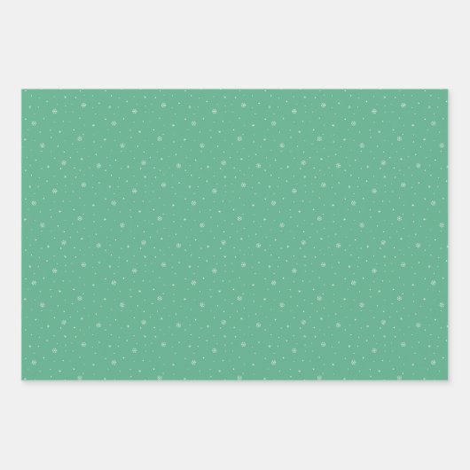 Retro Weihnachtsmuster in Rot, Rosa und Grün Geschenkpapier Set (Vorderseite 2)