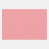 Retro Weihnachtsmuster in Rot, Rosa und Grün Geschenkpapier Set (Vorderseite 3)