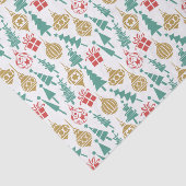 Retro Weihnachtsmuster Seidenpapier (Ausschnitt)