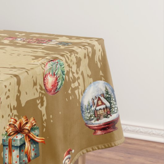 Retro-Weihnachtsmuster Tischdecke (Beispiel)