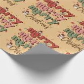 Retro-Weihnachtspapier Geschenkpapier (Ecke)