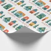 Retro-Weihnachtspapier Geschenkpapier (Ecke)