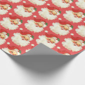 Retro Weihnachtspapier Geschenkpapier (Ecke)