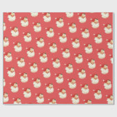 Retro Weihnachtspapier Geschenkpapier (Flach)