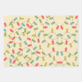 Retro Weihnachtspastel 50er Vintag Wrapping Papper Geschenkpapier Set (Vorderseite)
