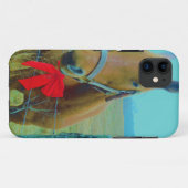 Retro Weihnachtspferd Case-Mate iPhone Hülle (Rückseite (Horizontal))