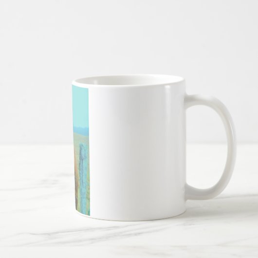 Retro Weihnachtspferd Kaffeetasse (Rechts)