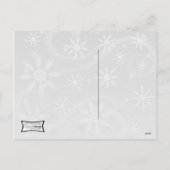 Retro WeihnachtsPinup Feiertagspostkarte (Rückseite)