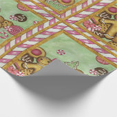 Retro-Weihnachtsplätzchen-Verpackungspapier Geschenkpapier (Ecke)