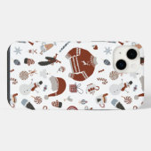 Retro-Weihnachtspullover-Muster iPhone Hülle (Rückseite (Horizontal))