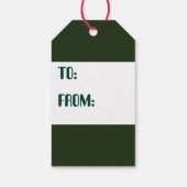 Retro-Weihnachtsrinder-Party Geschenkanhänger (Rückseite)