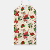 Retro-Weihnachtsschätze Geschenkanhänger (Rückseite)