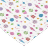 Retro-Weihnachtsschmuck aus dem Mittelalter handGe Tischdecke (Schrägansicht)