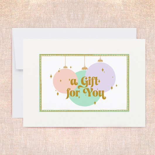 Retro Weihnachtsschmuck Geschenkgutschein