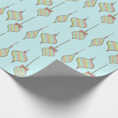 Retro Weihnachtsschmuck Geschenkpapier (Ecke)