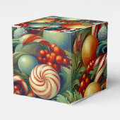 Retro-Weihnachtsschmuck Geschenkschachtel (Vorderseite)