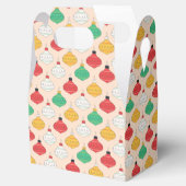 Retro Weihnachtsschmuck Muster Geschenkschachtel (Geöffnet)