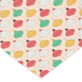 Retro Weihnachtsschmuck Muster Kurzer Tischläufer (Ecke)