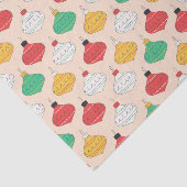 Retro Weihnachtsschmuck Muster Seidenpapier (Ausschnitt)