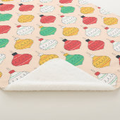 Retro Weihnachtsschmuck Muster Sherpadecke (3/4)