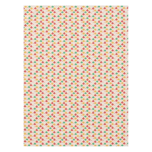 Retro Weihnachtsschmuck Muster Tischdecke (Vorderseite)