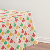 Retro Weihnachtsschmuck Muster Tischdecke (Beispiel)