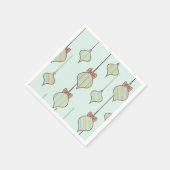 Retro Weihnachtsschmuck Napkins Serviette (Ecke)