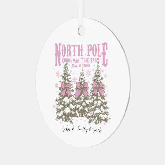 Retro Weihnachtsschmuck - Nordpol (Vorderseite links)