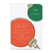 Retro Weihnachtsschmuck Party Einladung