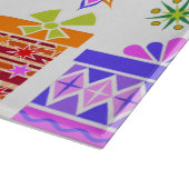 Retro Weihnachtsschmuck Schneidebrett (Ecke)