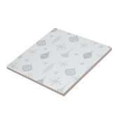 Retro Weihnachtsschmuck Silver Fliese (Seite)
